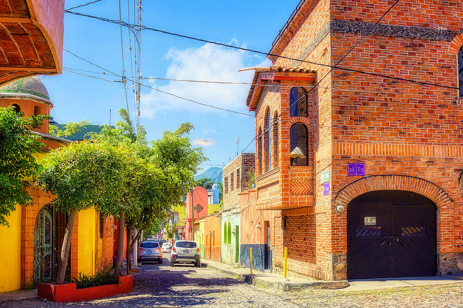 Narrow Street in Ajijic, Mexico Photograph by Tatiana Travelways