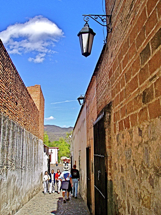 Narrow Street in Alamos in Sonora, Mexico  Photograph by Ruth Hager