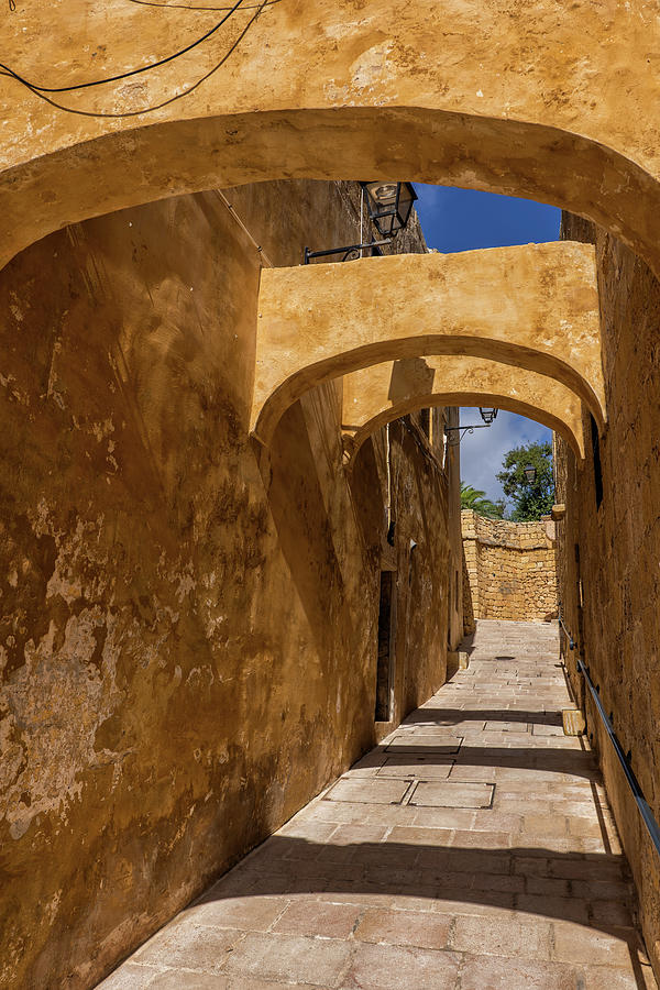 Narrow Street In Gozo Citadel Photograph by Artur Bogacki
