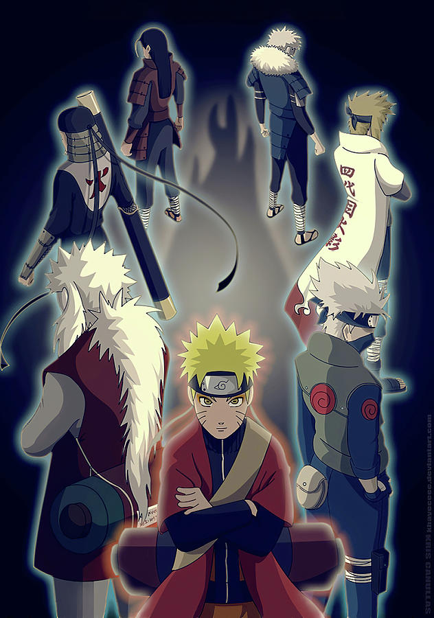 Naruto and Hokage Digital Art by Lac Lac - Pixels