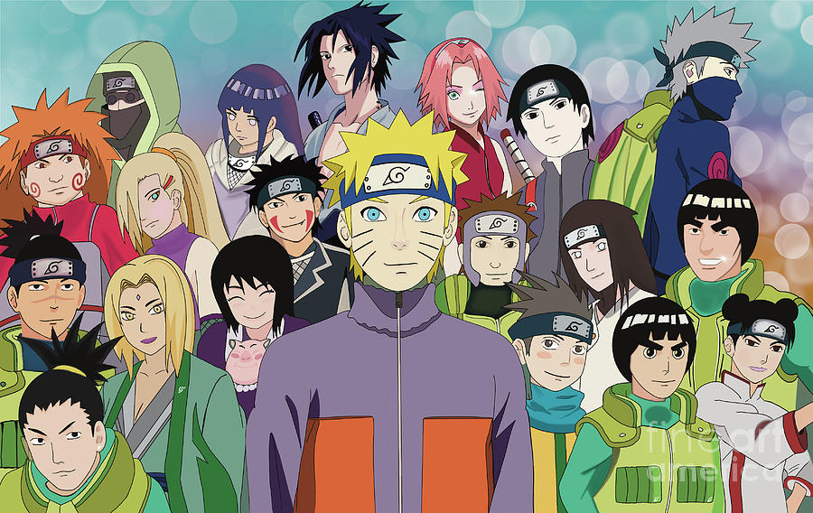 Naruto and leaf village ninja Digital Art by Aaniya Patel - Fine Art ...