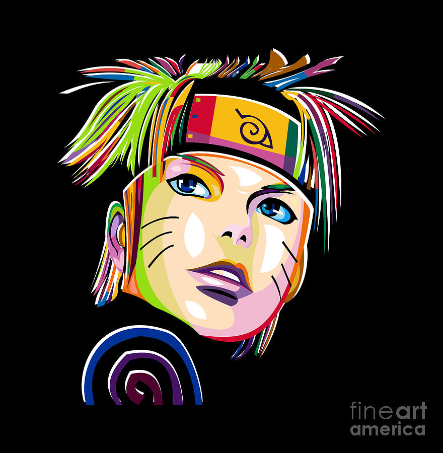 Naruto Digital Art By Baturaja Vector - Fine Art America