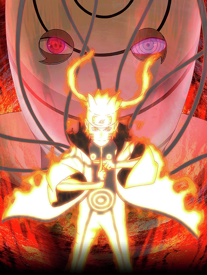 Naruto Kurama Chakra Mode Artwork - hwa's paintings - Drawings &  Illustration, People & Figures, Animation, Anime, & Comics, Anime - ArtPal