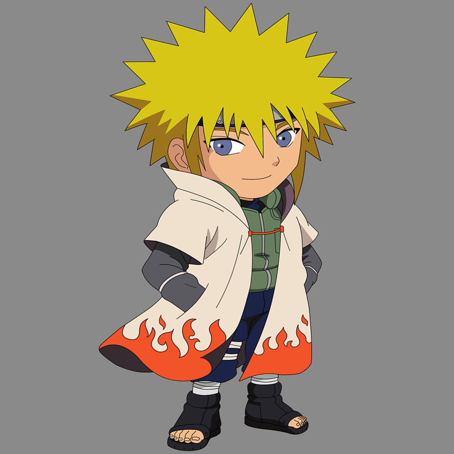 Naruto Shippuden Minato chibi toy cute ilustração artes gráficas