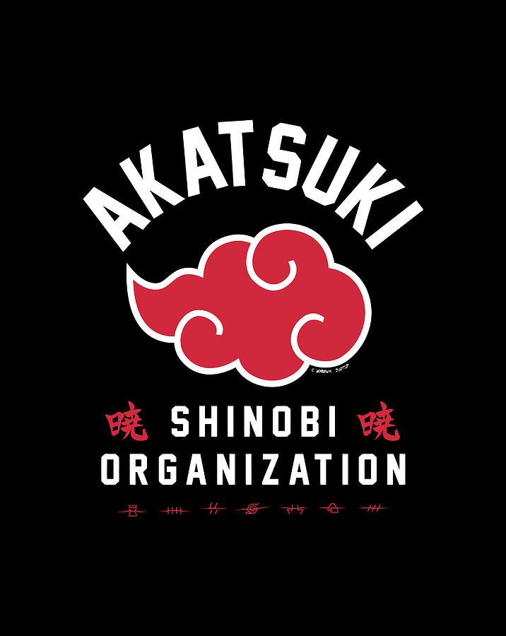 Naruto Shippuden Akatsuki Shinobi Organization Drawing By Tintin Bjorklund 2703