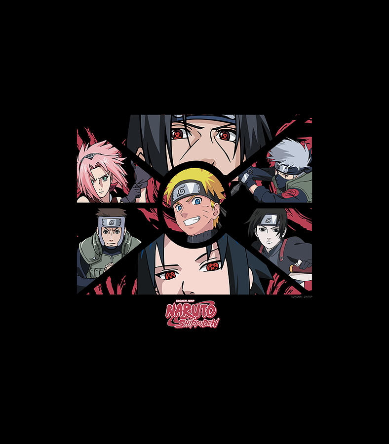 Naruto Shippuden Group Panels Digital Art by Thanh Nguyen