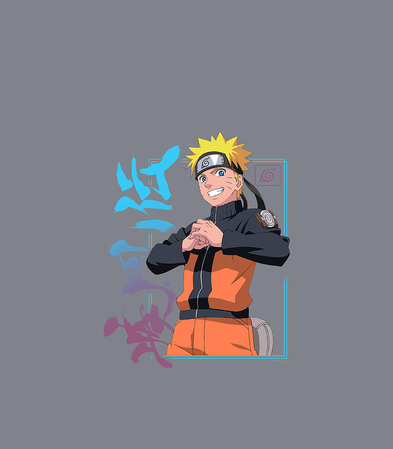 Naruto Shippuden Naruto Kanji Frame Digital Art by Kaspah Kitti - Fine ...