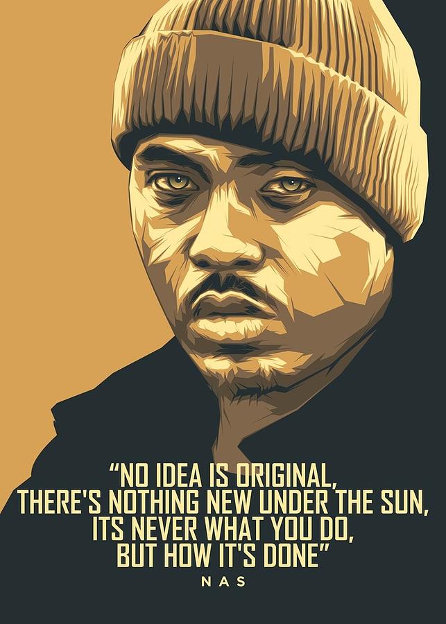 NAS Rapper Hip Hop-01 Digital Art by Kha Dieu Vuong - Fine Art America