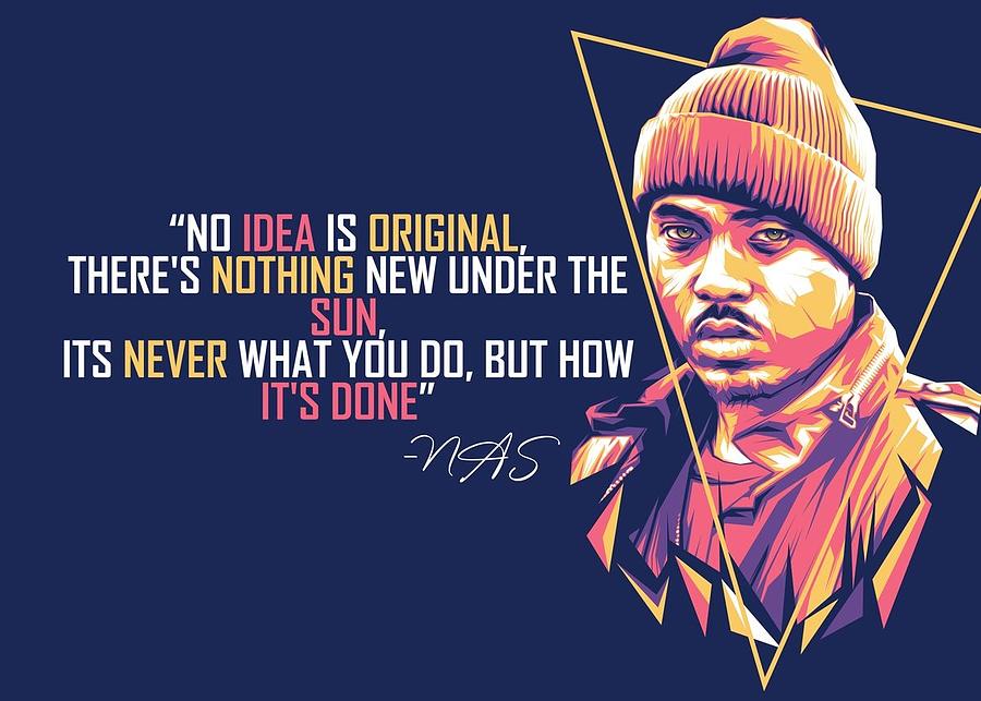 NAS Rapper Hip Hop Music-01 Digital Art by Kha Dieu Vuong - Fine Art ...