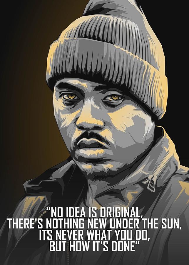 NAS Rapper Hip Hop Music-02 Digital Art by Kha Dieu Vuong - Fine Art ...