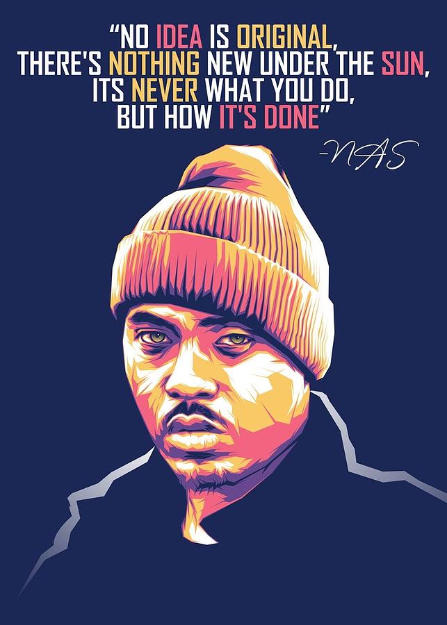 NAS Rapper Hip Hop Music Digital Art by Kha Dieu Vuong - Fine Art America