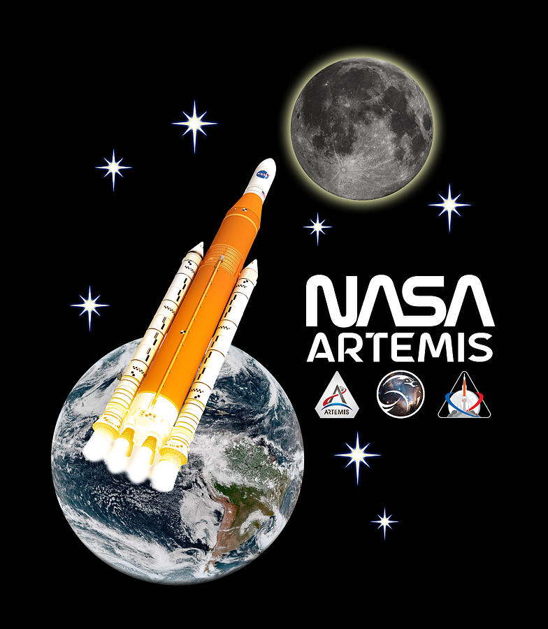 NASA Artemis First Woman To The Moon Digital Art by IDesign Global ...