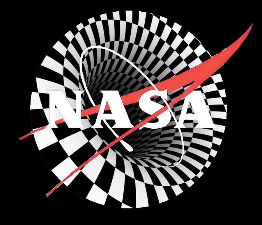 Nasa Black Hole Space Optical Illusion Painting by Tony Rubino