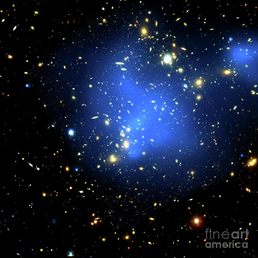 NASA galaxy cluster Abell 2744 Photograph by Rose Santuci-Sofranko ...