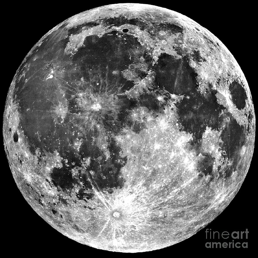 NASA Hubble Shoots the Moon Photograph by Rose Santuci-Sofranko
