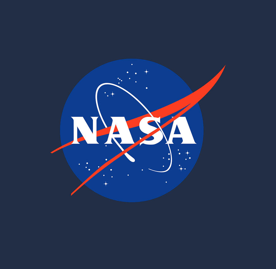 NASA LOGO. Insignia. On Navy Blue. Sticker by Tom Hill - Pixels