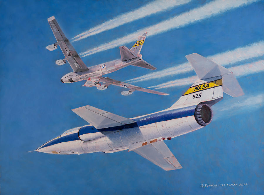 NASA Starfighter Painting by Douglas Castleman