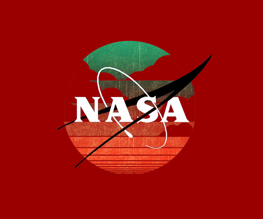 NASA Sun Rise Logo Tee Tees T-Shirt T Shirt Painting by Tony Rubino
