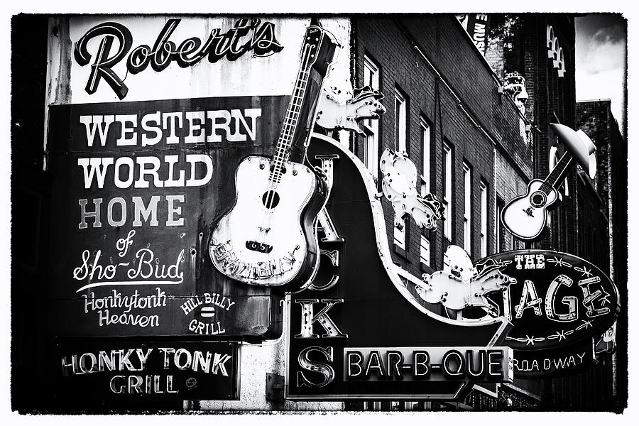 Nashville Photograph - Nashville Honky Tonk Row by Stephen Stookey