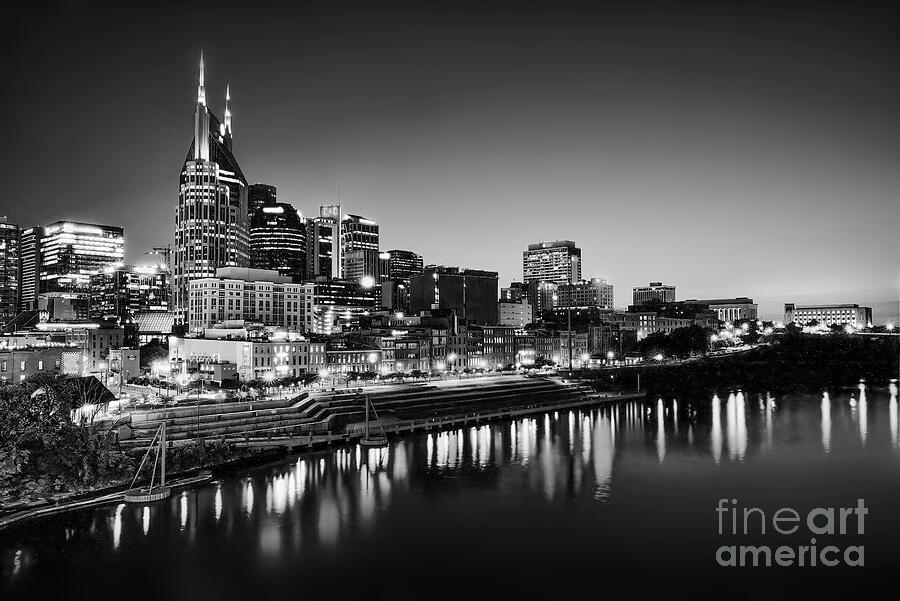 Nashville in Black-and-White Photograph by Shelia Hunt