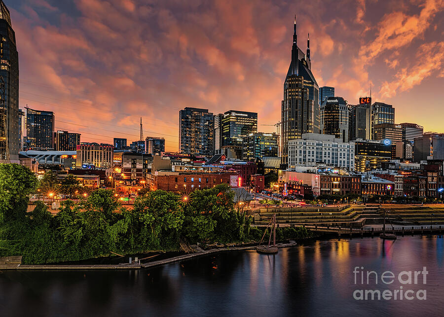 Nashville Lights Photograph by Shelia Hunt