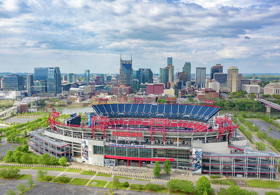 Nashville Nissan Stadium Digital Art by Robert Wombles - Fine Art America