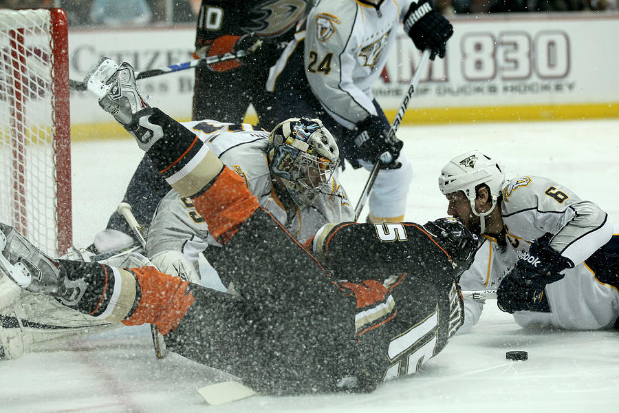 Nashville Predators v Anaheim Ducks - Game Five Photograph by Stephen Dunn