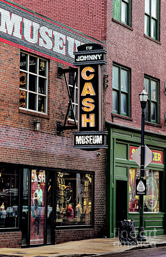Nashville Signs - The Johnny Cash Museum Photograph by Kerri Farley