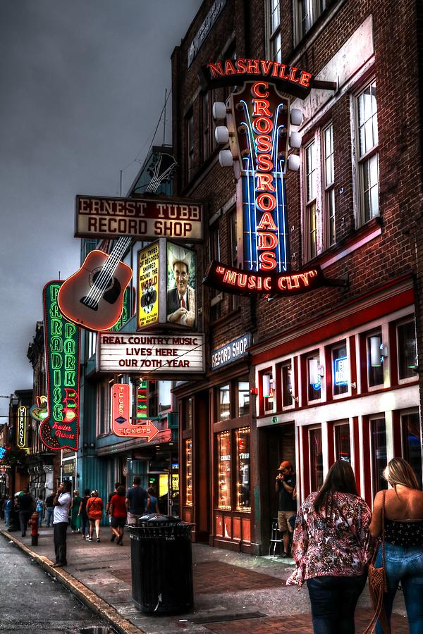 Nashville Streets Broadway Photograph by Carol Montoya