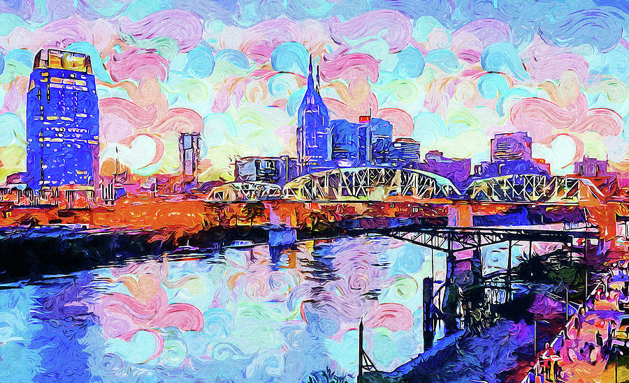 Nashville, Tennessee - 10 Painting by AM FineArtPrints
