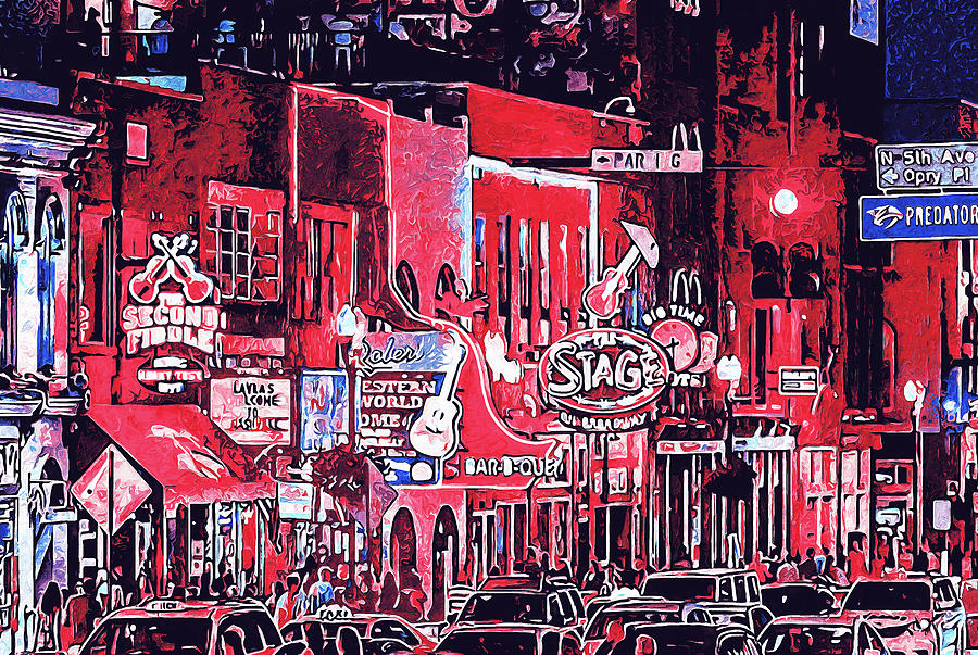 Nashville, Tennessee - 13 Painting by AM FineArtPrints