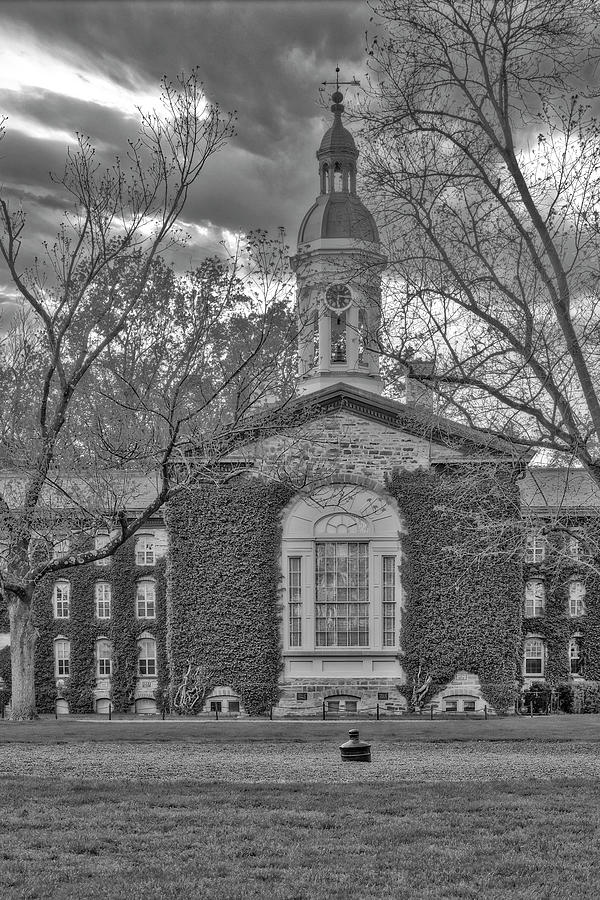 Nassau Hall Princeton University V BW Photograph by Susan Candelario