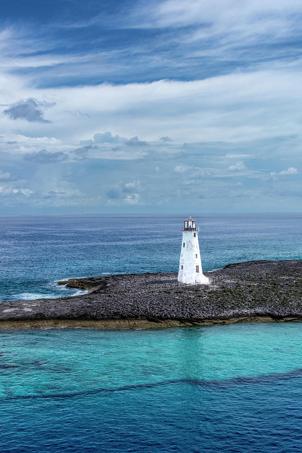 Nassau Harbour Lighthouse  Photograph by Debra Martz
