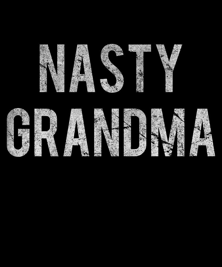 Nasty Grandma Retro Digital Art by Flippin Sweet Gear