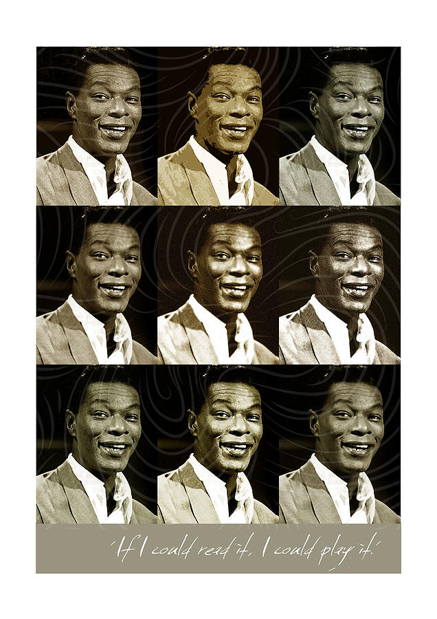John Coltrane Digital Art - Nat King Cole - Music Heroes Series by Movie Poster Boy