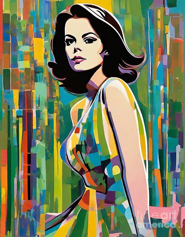 Natalie Wood abstract Digital Art by Movie World Posters