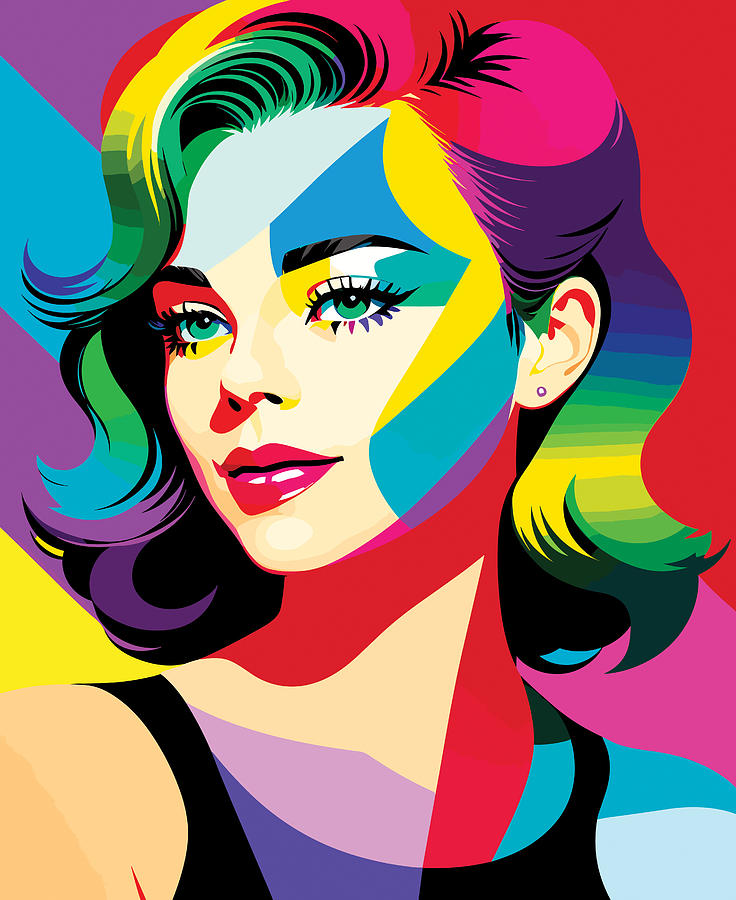 Natalie Wood Pop Art Digital Art by Robert Lancione - Fine Art America