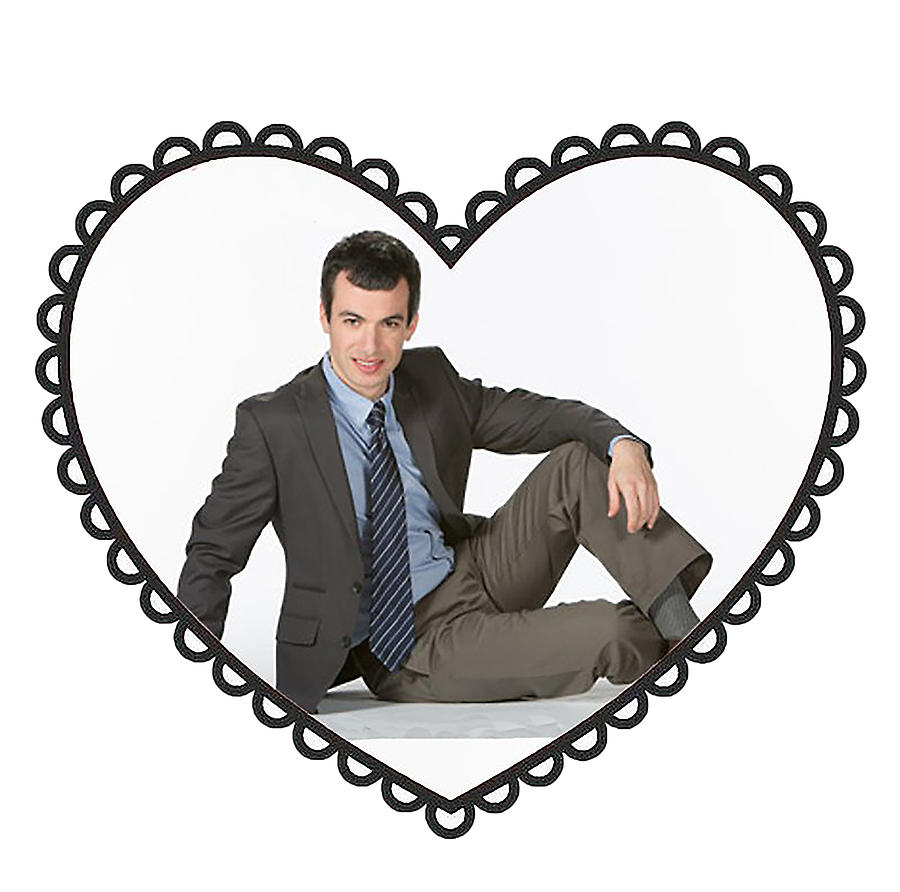 Actor Digital Art - Nathan Fielder in Love by Cindy L Rice
