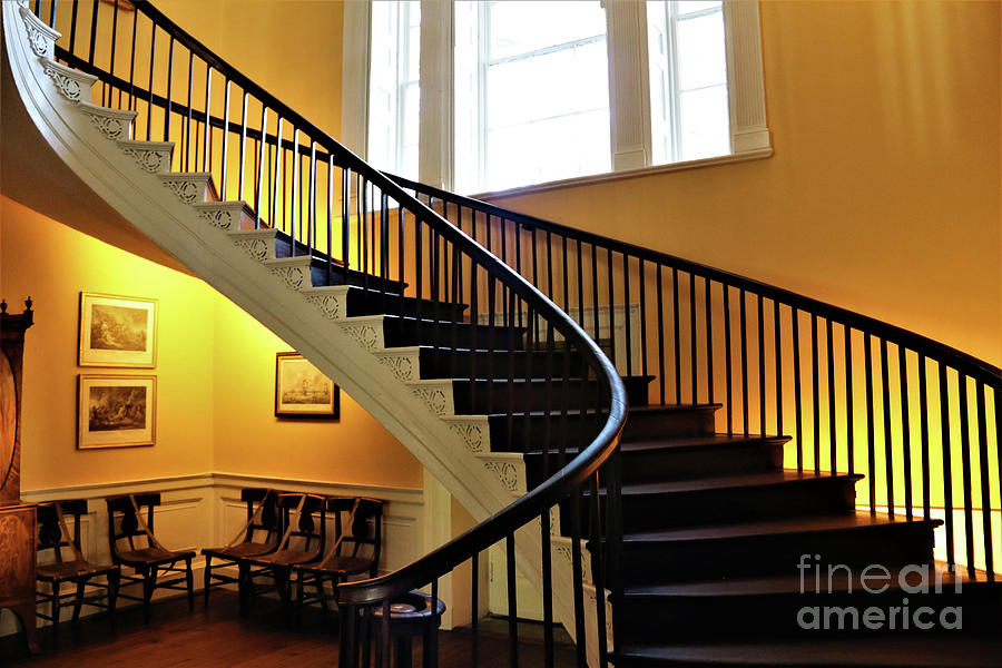 Nathaniel Russell House Spiral Staircase Charleston SC  9367 Photograph by Jack Schultz