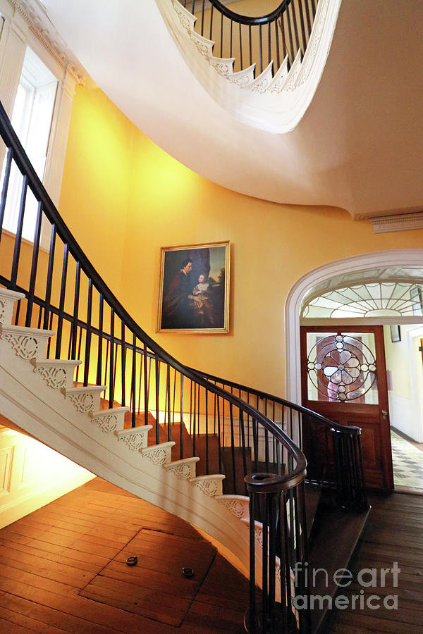 Nathaniel Russell House Spiral Staircase Charleston SC  9378 Photograph by Jack Schultz