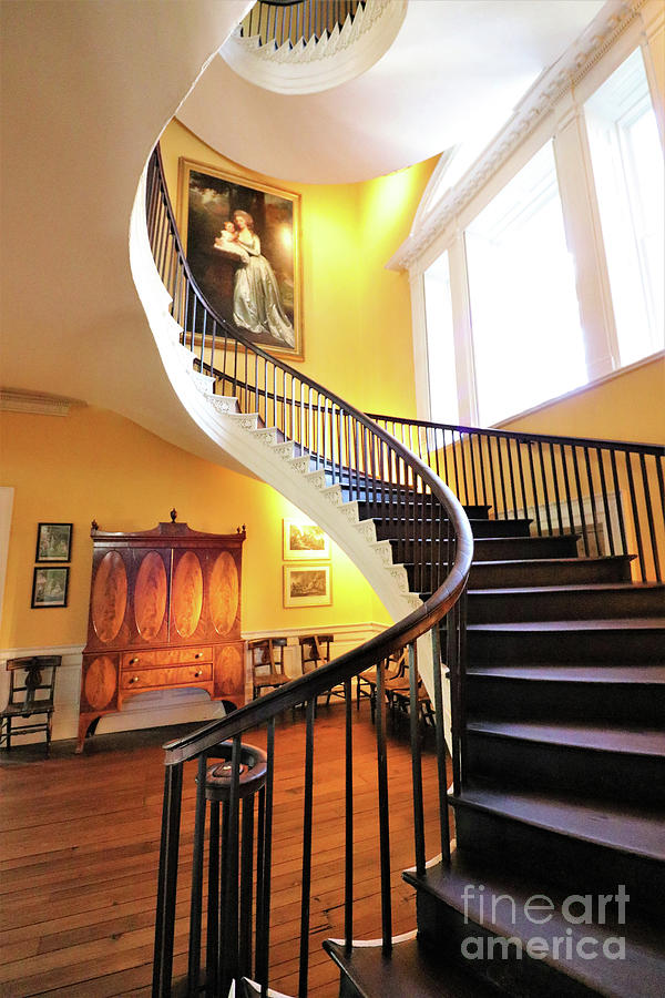 Nathaniel Russell House Spiral Staircase Charleston SC  9384 Photograph by Jack Schultz