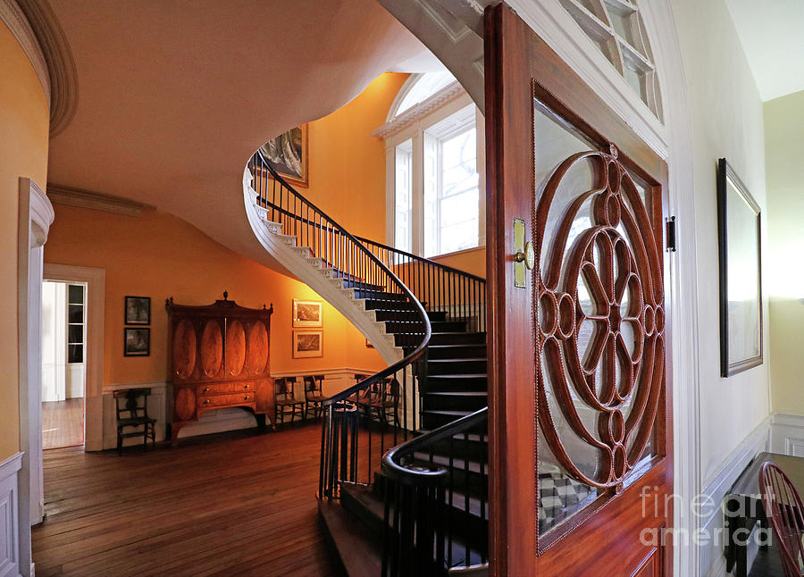 Nathaniel Russell House Spiral Staircase Charleston SC  9390aa Photograph by Jack Schultz