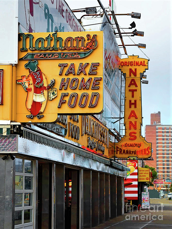 Nathans Famous Hot Dog - Study II Photograph by Doc Braham