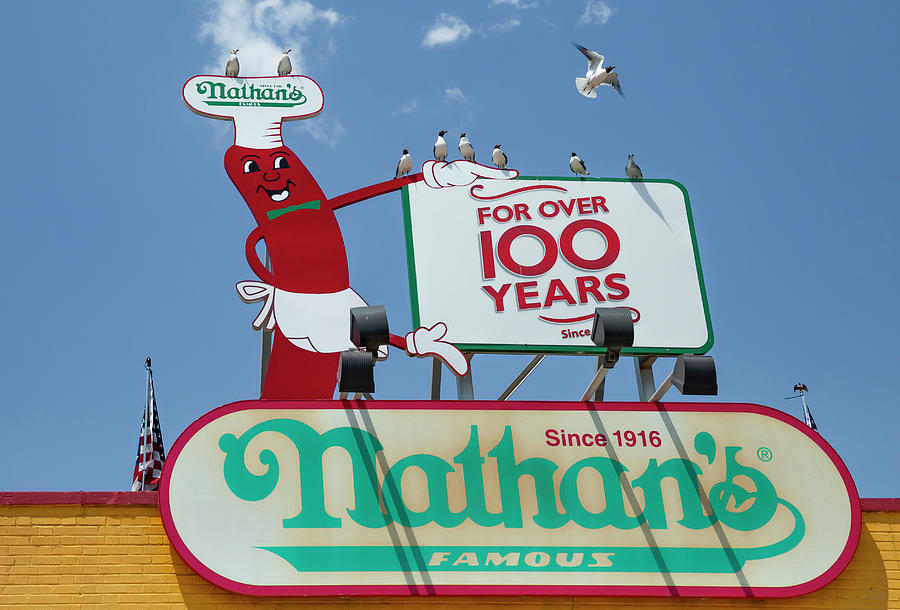 Nathans Famous Hot Dogs Photograph by Cate Franklyn