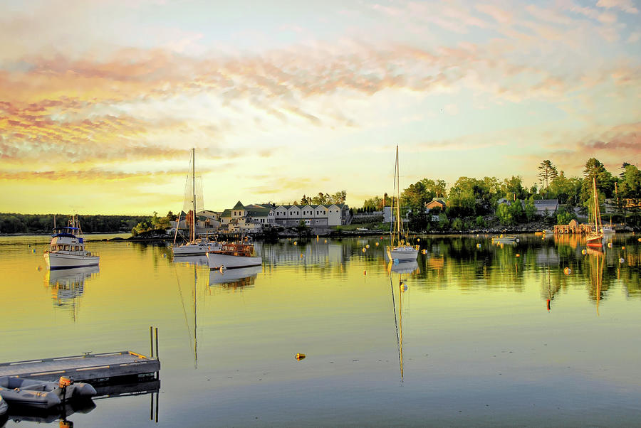 Naticual- Sail boats -Boothbay Harbor Maine Photograph by William ...