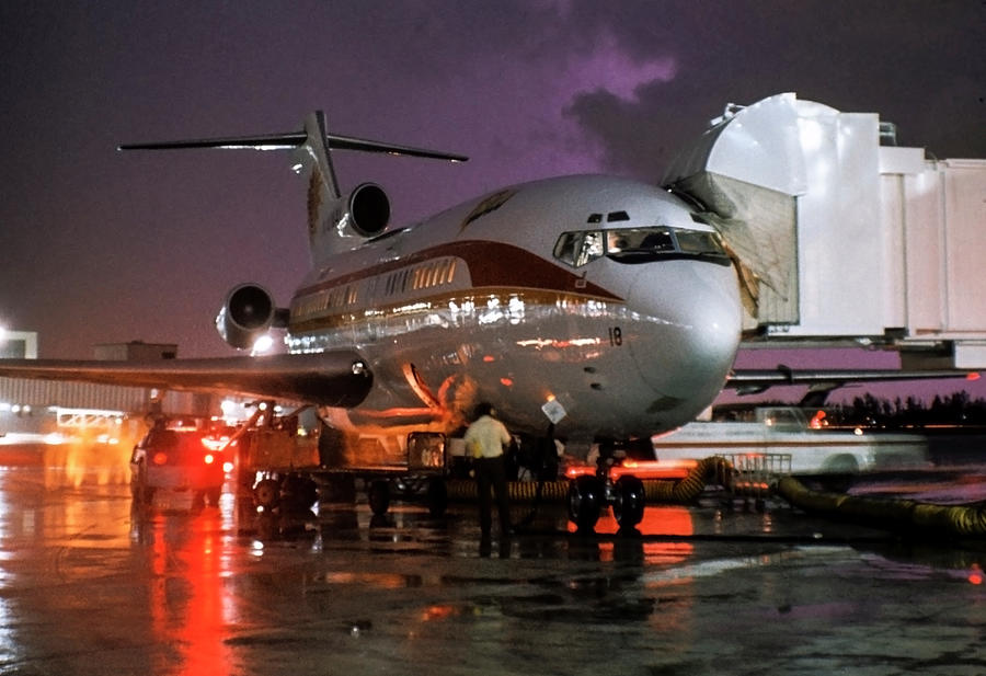 National Airlines B-727 at Miami Photograph by Erik Simonsen