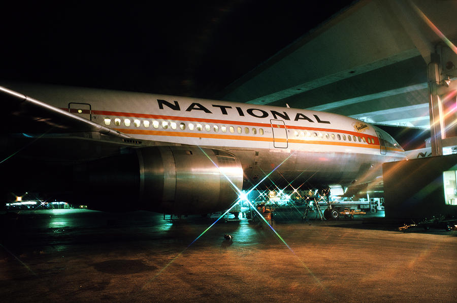 National Airlines DC-10 at Miami Photograph by Erik Simonsen