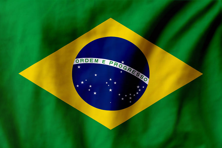 National flag of Brazil Photograph by Jarno Verdonk - Fine Art America