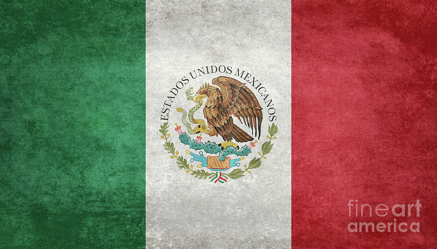 National flag of Mexico Digital Art by Sterling Gold