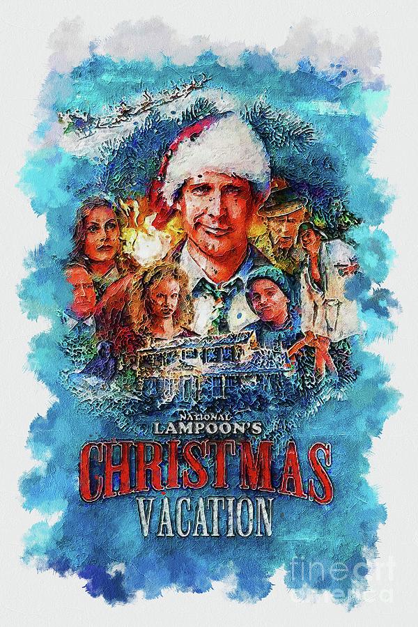 National Lampoons Christmas Vacation Painting by Emelia Marquardt